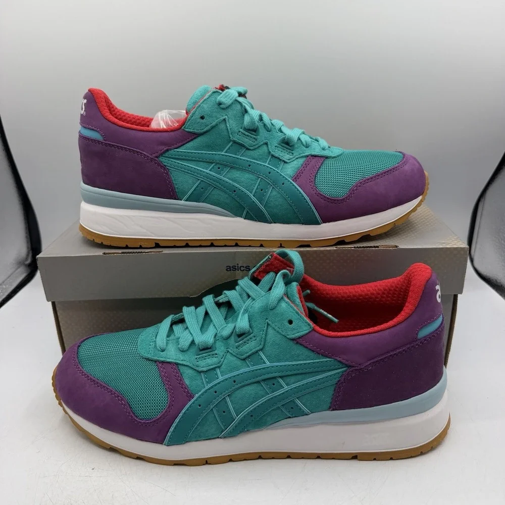 Asics x Hanon Gel Epirus Shoes Mens 10 Tropical Green/Purple Sneakers H40VK-8383